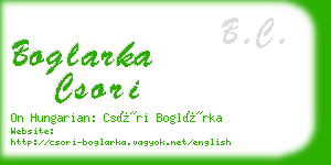 boglarka csori business card